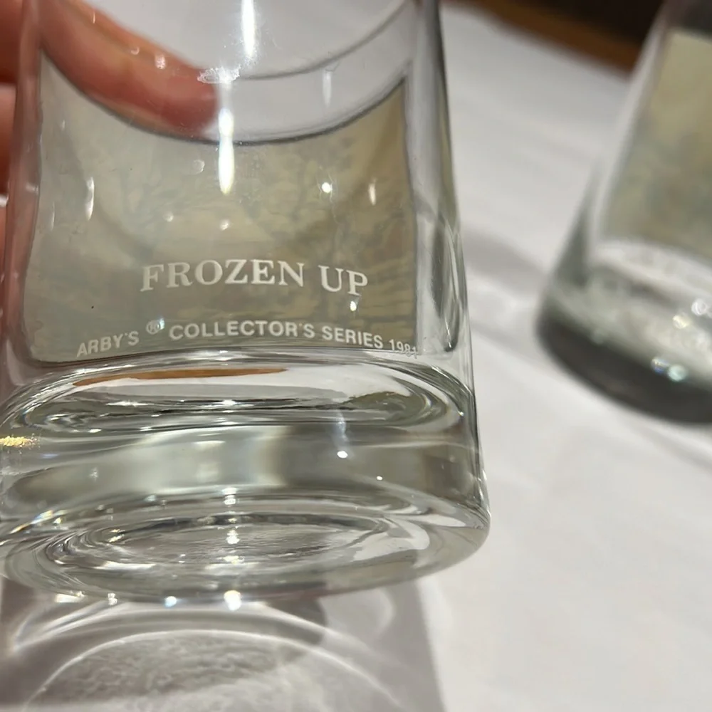 Collection of Four 1981 Arby's Currier and Ives Rocks Glasses